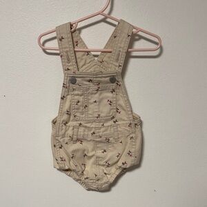 Old Navy Kids Beige Overalls with flowers